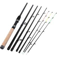 SOUGAYILANG Wędka 3M Feeder Fishing Rod 6 Sekcji L/M/H Power Spinning Fishing Rod Cork Handle Travel Portable Carp Fresh Water Fishing Rod Fishing Tackle