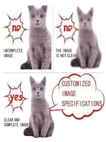 1 件个性化圆形靠垫套，家居装饰枕套，可定制情人节、圣诞节、感恩节、新年、情侣照片、家庭照片的图案。单面打印，不含枕芯。 - 上傳圖片客製化抱枕 - 查看 4