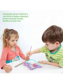 1 pieza Tablero de actividad sensorial, juguete de inquietud de silicona para aliviar el estrés, calmar, enfocar, TDAH y, juguetes sensoriales de 6 colores controlador de juegos para niños de 3+ y adultos - Multicolor - Ver 4