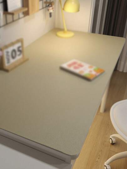 1قطعة ، وسادة مكتب مضادة لإرهاق العين ، جلد طبيعي ، موحد اللون ، مناسبة للطاولة ، الدراسة ، مكتب الكمبيوتر