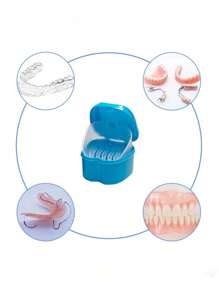 1入蘋果造型的假牙盒，帶掛網假牙收納盒 - 彩色 - 查看 7