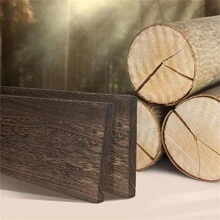 UNHO 2PCS 40cm Length Wall Floating Shelves Photo Picture Ledge Display Shelves Racks - Brown - View 8