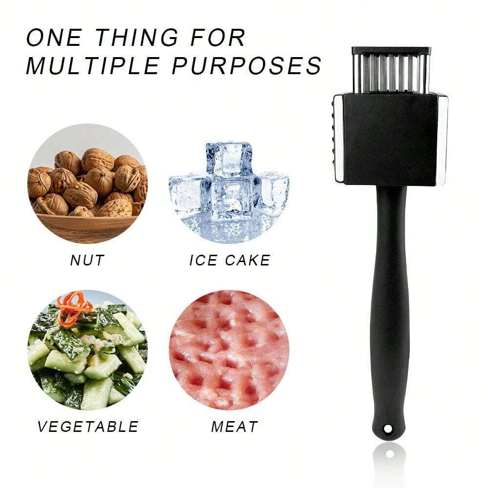 Marteau à Viande Double Face En Aluminium Robuste - Parfait Pour Attendrir Steaks Et Escalopes