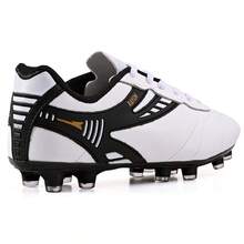 CALCADOS LGHT LIGHT Natural Grass Field Football Leather Boot Kit + Backpack + Adult Socks - 白色 - 查看 4