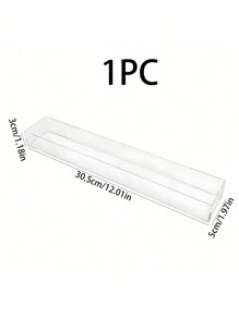 1pc Transparent Display Box, Wall Mounted Storage Shelf, Acrylic Free Punching Figurine, Doll, Collectibles Holder Fall Home Decor Room Decor