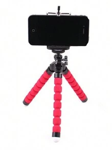 حامل ثلاثي القوائم للهاتف المحمول باللون الأحمر، حامل هاتف مكتبي