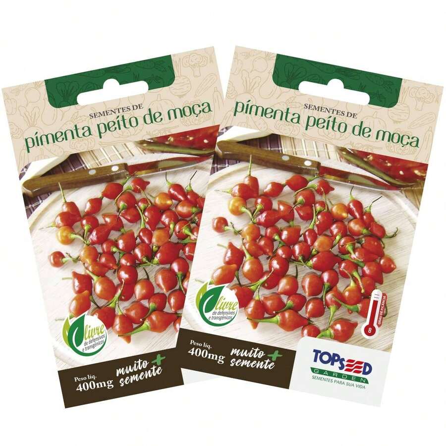 2X TOPSEED Peito De Moça Pepper Seeds - 杏色 - 查看 1