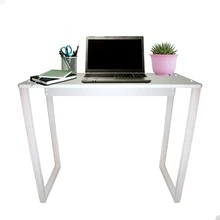 Desk Computer Table Notebook Office Study Table - trắng - Xem 1