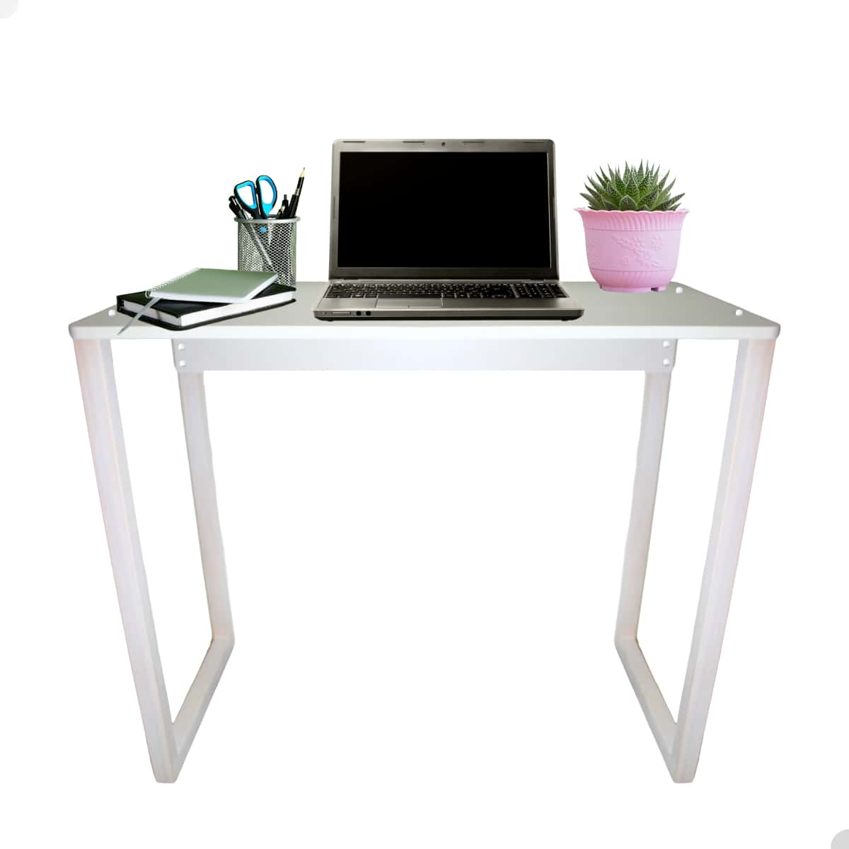 Desk Computer Table Notebook Office Study Table - trắng - Xem 1