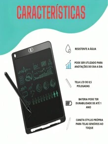 Lousa Mágica De Desenhar Para Crianças 8,10 e 12 Polegadas Infantil Quadro Negro Digital Eletronico Tablet