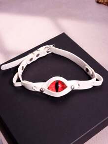 1pc Punk Vintage Unique Metal Evil Eye Detachable Choker Necklace For Women, Festival Gift