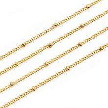 2 Meters Stainless Steel Gold Plated Ball Necklace Chains For DIY Jewelry Findings Making Handmade Supplies - Steel Chains - View 5