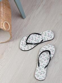 Paquete de cinco pares de sandalia básica de dama, surtido en cinco colores a solo $100. - Negro - Ver 5