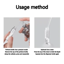 FIGHTYU 10/20 Stück 10ml/5ml Mini Parfümzerstäuber Flaschen mit schwarzem Deckel, inklusive 4 Zubehörteile: 2 Trichter & 2 Pipetten, geeignet zum Nachfüllen von Düften, tragbar und flugsicher