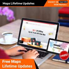 XGODY 9" Touchscreen Truck Sat Nav Maps For Car HGV Lorry LGV Navigation - Black - View 3