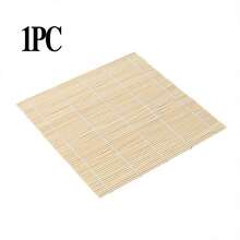 Non-Stick Sushi Rolling Mat And Rice Ball Mold - Bamboo DIY Kitchen Gadgets For Easy And Reusable Sushi Making, Non-Slip Durable Healthy And Safe - Wood Color - View 12