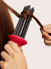 1 件装吹风机卷发梳发根蓬松梳空气感卷发梳头发造型工具托盘发梳 - 彩色 - 查看 1