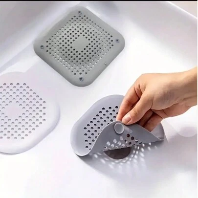 2pcs Hair Drain Catcher, Square Drain Cover For Shower, Silicone Hair Stopper With Suction Cup, Sink Anti-Clog Filters, Tub Shower Floor Drain Plugs, Silicone Kitchen Deodorizer Plugs,Bathroom Tools Commercial Cleaning Services/Shops Home Bathroom Decor Bath Rug Floor Carpet Outdoor Rug Door Mat Fall Decor Bathroom Accessories Back To School Entryway Decor