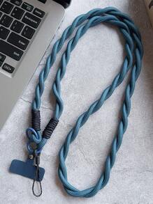 1pc Simple Long Diagonal Mobile Phone Hanging Strap Neck Lanyard With Double Buckle Card Holder Gifts For Mother, Family, Friends, Birthday, Holiday Phone Charm, Phone Chain