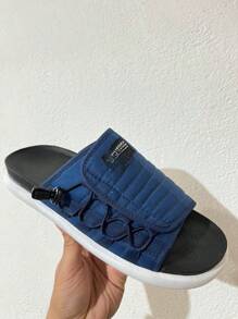Men's Casual Flip Flops Adult Soft Everyday - Navy Blue - View 1