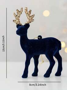 1pc Christmas Reindeer Decoration Ornament, Tree Decor Hanging Pendant, Home Tabletop Decoration, Christmas Holiday Decor,Christmas - Multicolor - View 6