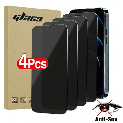 4Pcs Privacy Screen Protector Compatible With Iphone Pro Max Mini Anti Spy Tempered Glass Compatible With Iphone 7 8 Plus Compatible With IPhone 16/16 Plus/16 Pro/16 Pro Max/15/15Pro/15 Plus/15 Pro Max/14/13/12/11 Gift For Birthday, Family, Friends Anti-Spy, Phone Screen Protector, Phone Accessories Waterproof Shockproof Anti-Fall Anti-Fall Scratch Resistant Anti-Fingerprint Full Cover