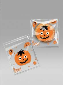 35件，创意万圣节雪花糖果包装纸万圣节派对礼物自封饼干牛轧糖包装纸，可爱饼干包装纸，万圣节主题礼品袋糖果包装纸，款式随机 - 彩色 - 查看 6