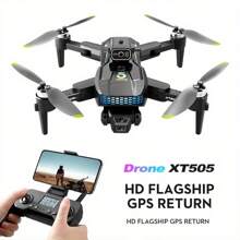 GPS Drone, With 4K Camera And 3 Large Batteries, The Motor Adopts Brushless Technology. Suitable For Adult Beginners, With Intelligent Obstacle Avoidance And GPS Return Home Function, It Is A Good Gift For Friends. - 黑色 - 查看 9