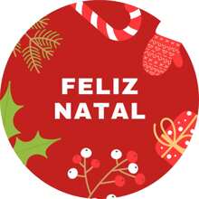 50 Christmas Stickers Labels Tags - 紅白色 - 查看 1