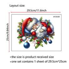 1 件装圣诞圣诞老人冲浪墙面马桶贴，浴室装饰，4 种款式可选，贴纸，墙贴花，家居装饰乙烯基贴花，春季装饰品让您的家焕然一新，拉玛装饰贴纸 - 彩色 - 查看 4