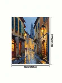 1 Set Personalisierter DIY Digitaler Ölgemälde Bausatz, sorgfältig gefertigtes Ölgemälde zum Ausdruck Ihrer Persönlichkeit, wählen Sie eines aus, um Ihren Raum zu dekorieren, 40*50CM
