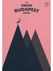 1PC Anderson Classic Movie Cover Poster The Grand Budapest Film Canvas Painting Print Minimalist Wall Decor Home Decor Quà tặng ngày lễ Không khung - Nhiều màu - Xem 18