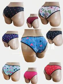 Kit 50 Comfortable Thong Panties For Girls And Youth Polyester - 彩色 - 查看 2