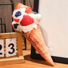 20cm/50cm Simulated Ice Cream Cone Plush Toy Pillow, 8 Styles Available, Perfect Birthday Gift, New Year Gift, Party Gift And Room Decoration For Children (Due To Mass Production Of Fabrics, There Will Be Some Slight Color Differences, The Actual Product Is Close To The Promotional Picture)