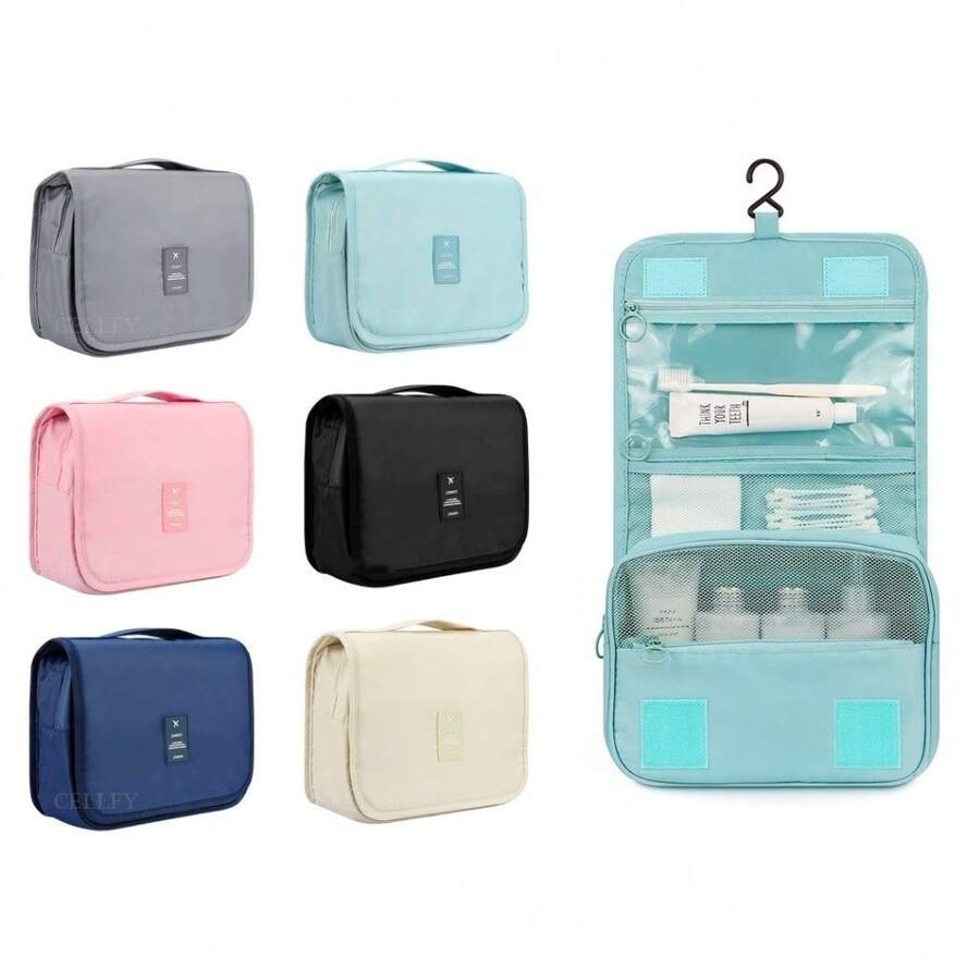 Travel Toiletry Bag Organizer Toiletry Bag With Dividers / Business Travel / Portable / Waterproof - Various Colors - 藍色 - 查看 1