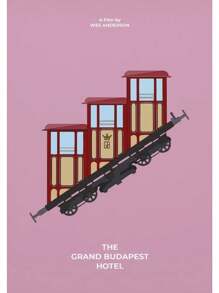 1PC Anderson Classic Movie Cover Poster The Grand Budapest Film Canvas Painting Print Minimalist Wall Decor Home Decor Quà tặng ngày lễ Không khung - Nhiều màu - Xem 19