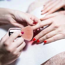 Set de 3 piezas de brochas de maquillaje, Set de brochas multifuncionales para polvos de uñas y maquillaje, fibra artificial suave