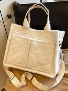 Primavera e verão nova estampa floral de bolinhas resort moda feminina bolsa de mão, pasta de computador, bolsa para deslocamento, bolsa tiracolo, bolsa de compras simples, bolsa grande com vários bolsos para o dia a dia, bolsas para estudantes, vários compartimentos, perfeita para praia, escola, trabalho e uso diário