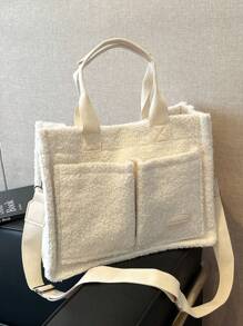 Primavera e verão nova estampa floral de bolinhas resort moda feminina bolsa de mão, pasta de computador, bolsa para deslocamento, bolsa tiracolo, bolsa de compras simples, bolsa grande com vários bolsos para o dia a dia, bolsas para estudantes, vários compartimentos, perfeita para praia, escola, trabalho e uso diário