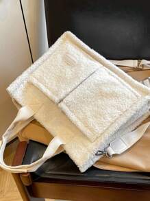 Primavera e verão nova estampa floral de bolinhas resort moda feminina bolsa de mão, pasta de computador, bolsa para deslocamento, bolsa tiracolo, bolsa de compras simples, bolsa grande com vários bolsos para o dia a dia, bolsas para estudantes, vários compartimentos, perfeita para praia, escola, trabalho e uso diário