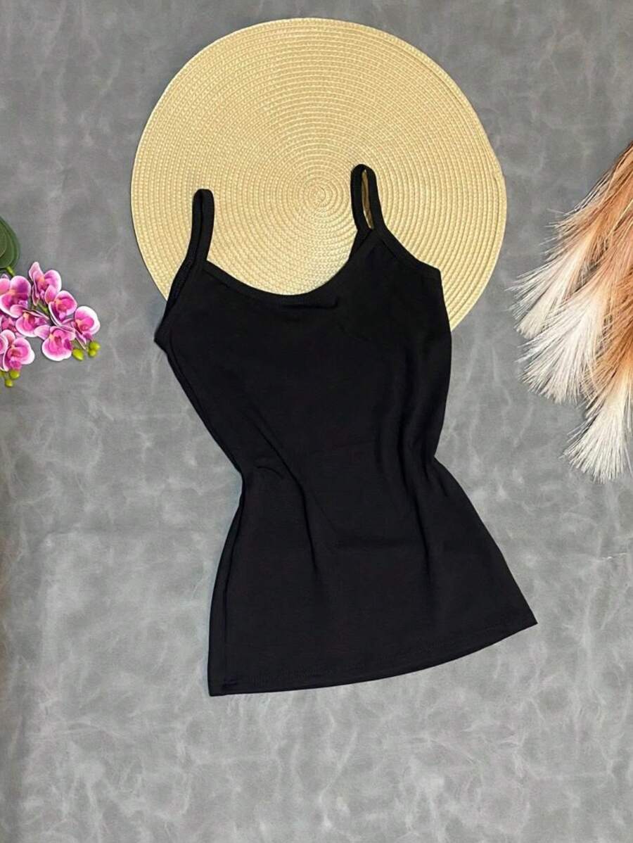 Tank Top For Children's Girls - Black - View 1