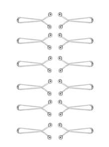 12 Stück neue U-förmige Jeans mit Tailleklammer, Taillenumfang reduziert, Straffungswerkzeug, nagelfrei, verstellbar, befestigt, unsichtbare Spange für Halloween