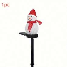 1/2 件圣诞雪人太阳能地桩灯户外花园防水圣诞节氛围庭院灯适用于家庭庭院小路草坪景观通道花园庭院圣诞装饰(红色/黄色/蓝色/粉色/绿色雪人),圣诞装饰户外圣诞灯卧室装饰家居装饰派对装饰节日圣诞礼物感恩节圣诞树装饰饰品 - 暖白色 - 查看 12