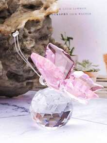 1 件水晶蝴蝶装饰雕像、动物装饰、玻璃装饰品、桌面展示 - 彩色 - 查看 11