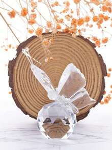 1 件水晶蝴蝶装饰雕像、动物装饰、玻璃装饰品、桌面展示 - 彩色 - 查看 4