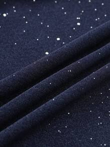 优雅闪亮网纱露背鸡尾酒礼服，浪漫情人节派对、夜店、春夏皆宜