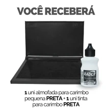 High Yield Refillable Ink And Stamp Pad - Choose Your Kit - Cushion P + Black Ink - View 2