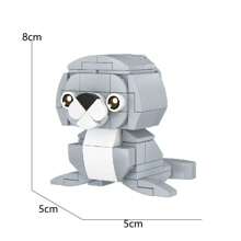 Model de animale drăguț din desene animate Mini blocuri de construcție Jucărie de asamblare, cadou creativ și decorare birou Decorarea camerei Cadouri de iarnă Blocuri de culoare Blocuri de culoare, Jucării pentru copii, Mini blocuri, Jucării pentru băieți, Blocuri de construcție pentru vaci, Blocuri de construcție Copii, Cadouri pentru copii