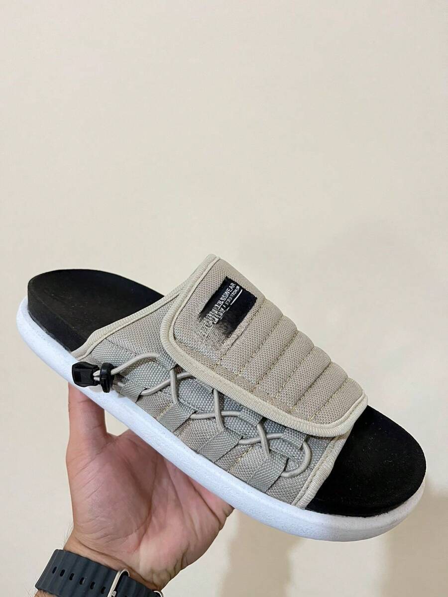 Men's Casual Flip Flops Adult Soft Everyday - Màu be - Xem 1