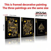 3pcs Canvas Poster, Modern Art, King, Queen & Ace Playing Cards Painting Wall Art Canvas Painting, Ideal Gift For Bedroom Living Room Kitchen Corridor, Wall Art, Wall Decoration, Fall Decor, Room Decoration, No Frame - Multicolor - View 13